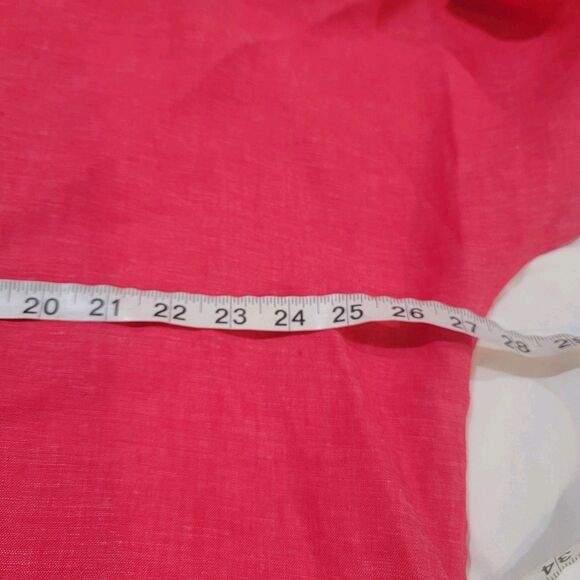 Color Di Capri Womens Linen Shirt Dress One Size Italy Pink Popover Lagenlook - Picture 8 of 8